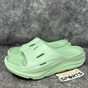 Hoka Ora Recovery Slide 3 Mens Size 12 Womens Size 14 Lime Glow 1135061-LGLGL